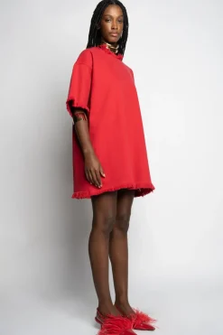 Marques ' Almeida OVERSIZED T-SHIRT DRESS-Women Dresses|Denim
