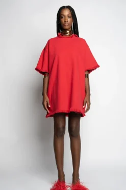 Marques ' Almeida OVERSIZED T-SHIRT DRESS-Women Dresses|Denim