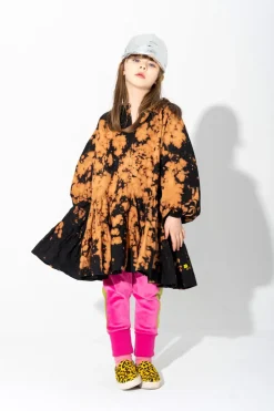 Marques ' Almeida SPLATTERED GATHERED DRESS-Kids Dresses