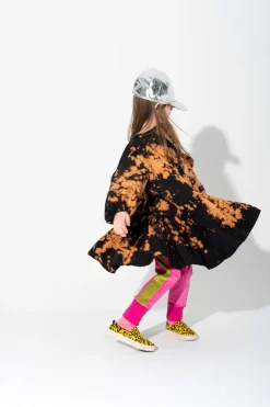 Marques ' Almeida SPLATTERED GATHERED DRESS-Kids Dresses