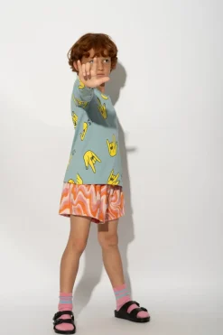 Marques ' Almeida TERRY WAVY PRINT SHORTS-Kids Bottoms