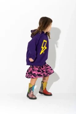 Marques ' Almeida THUNDER PRINT HOODIE-Kids Jersey|Tops