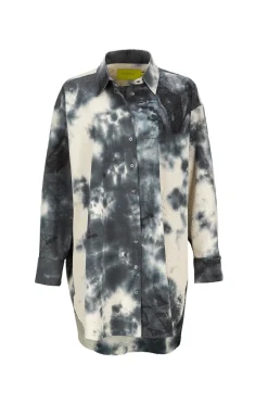 Marques ' Almeida TIE DYE BLACK XXL SHIRT-Women Tops|Tops