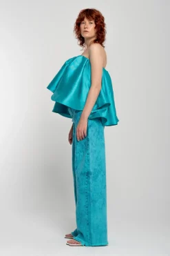 Marques ' Almeida PLEATED STRAPLESS TOP-Women Tops|Tops