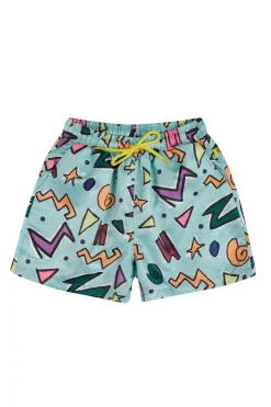 Marques ' Almeida SQUIGGLE PRINT SWIM SHORT-Kids Swimwear|Jersey