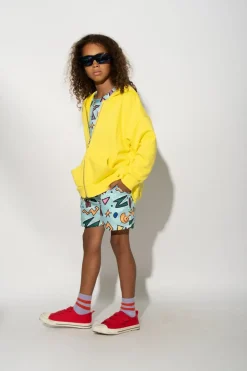 Marques ' Almeida SQUIGGLE PRINT SWIM SHORT-Kids Swimwear|Jersey