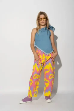 Marques ' Almeida WAVY PRINT BAGGY TROUSERS-Kids Bottoms