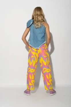 Marques ' Almeida WAVY PRINT BAGGY TROUSERS-Kids Bottoms