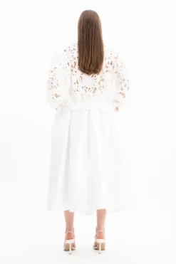 Marques ' Almeida EMBROIDERED PUFF SLEEVE SHIRT-Women Bridal|Tops