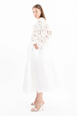 Marques ' Almeida EMBROIDERED PUFF SLEEVE SHIRT-Women Bridal|Tops