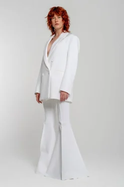 Marques ' Almeida EXTREME FLARE TROUSERS- Bridal