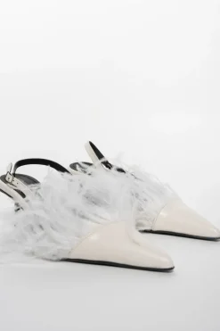 Marques ' Almeida FEATHER SLING BACKS- Shoes|Bridal