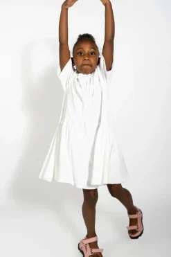 Marques ' Almeida GATHERED JERSEY T-SHIRT DRESS-Kids Jersey|Dresses