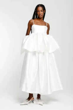 Marques ' Almeida HIGH WAIST PLEATED FULL SKIRT- Bridal