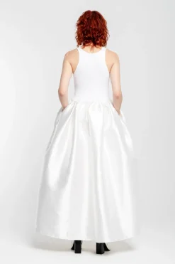 Marques ' Almeida LONG DRESS WITH FULL SKIRT- Bridal
