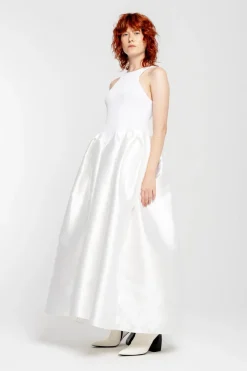 Marques ' Almeida LONG DRESS WITH FULL SKIRT- Bridal