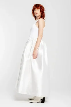 Marques ' Almeida LONG DRESS WITH FULL SKIRT- Bridal