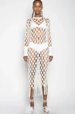 Marques ' Almeida NET DRESS-Women Dresses|Knitwear