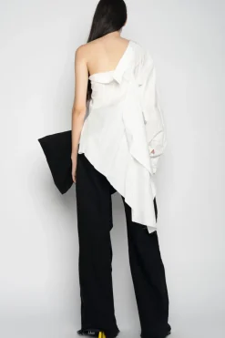 Marques ' Almeida ONE SHOULDER DRAPED SHIRT-Women Tops|Tops