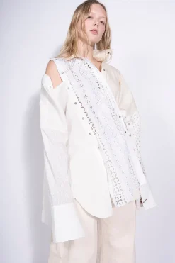 Marques ' Almeida PATCHWORK DECONSTRUCTED SHIRT-Women Tops|Tops