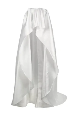Marques ' Almeida PLEATED STRAPLESS TRAIN TOP- Bridal