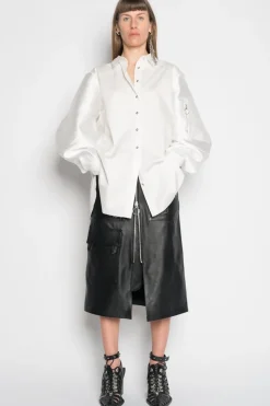 Marques ' Almeida SHIRT WITH BOMBER SLEEVE-Women Tops|Tops