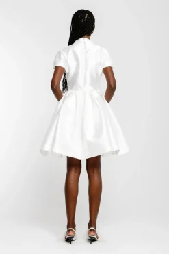 Marques ' Almeida SHORT SLEEVE PUFF SKIRT DRESS- Bridal