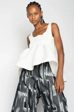 Marques ' Almeida SLEEVELESS PUFF HEM TOP-Women Tops