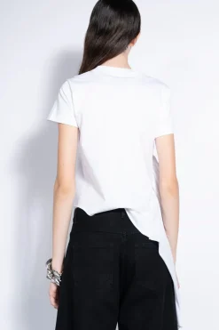 Marques ' Almeida T-SHIRT WITH SIDE BOW-Women Tops