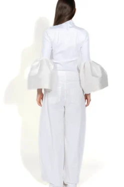 Marques ' Almeida TURTLENECK PUFF SLEEVE TOP-Women Tops