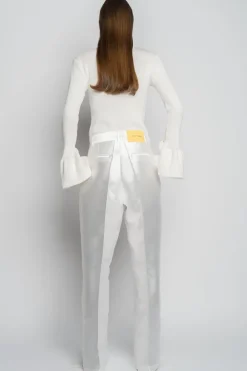 Marques ' Almeida WIDE LEG TROUSERS-Women Bottoms|Bridal