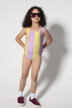 Marques ' Almeida YELLOW AND LILAC SWIMSUIT-Kids Swimwear|Bottoms