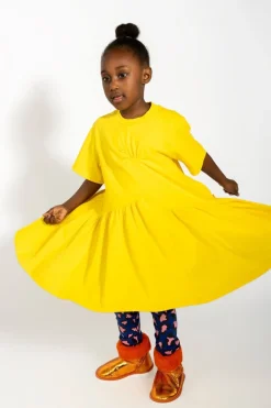 Marques ' Almeida GATHERED JERSEY T-SHIRT DRESS-Kids Jersey|Dresses
