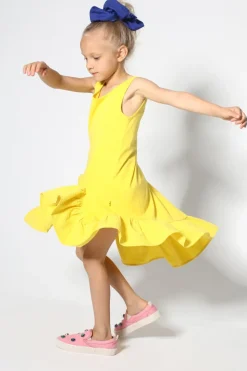 Marques ' Almeida SLEEVELESS FLOUNCE DRESS-Kids Dresses