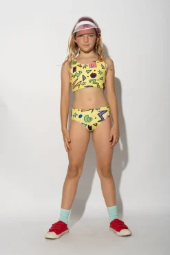 Marques ' Almeida SQUIGGLE PRINT BIKINI SET-Kids Swimwear