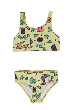 Marques ' Almeida SQUIGGLE PRINT BIKINI SET-Kids Swimwear