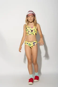Marques ' Almeida SQUIGGLE PRINT BIKINI SET-Kids Swimwear